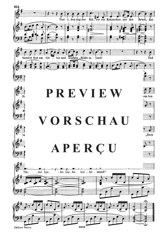 Product gallery: Page 5 of 5 Liebeslauschen D.698, , Medium Voice and Piano