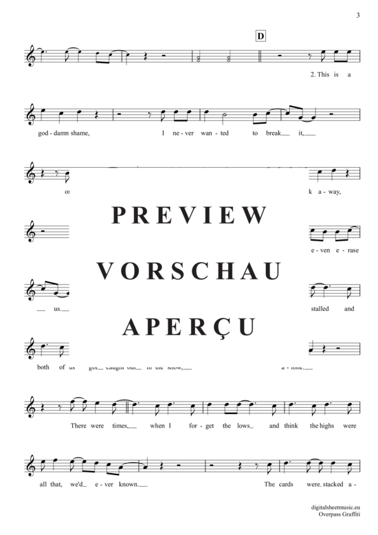 Produktgalerie: Seite 4 von 5 Overpass Graffiti , Sheeran, Edward Christopher, (Oboe)