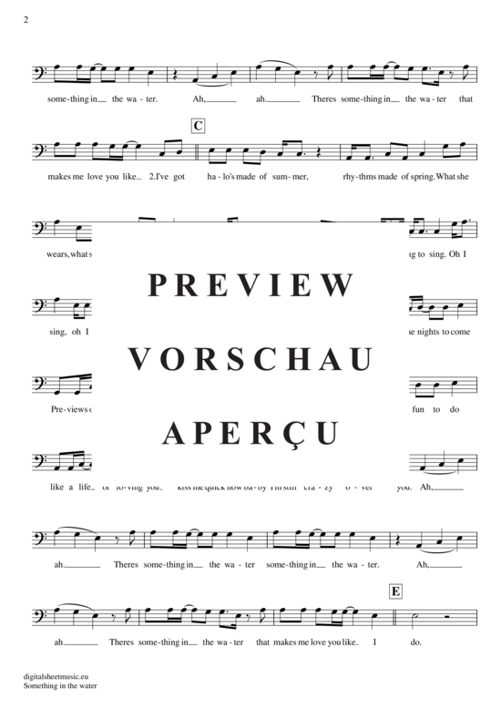 Product gallery: Page 3 of 4 Something in the water , Fraser, Brooke, (Posaune / Bariton)