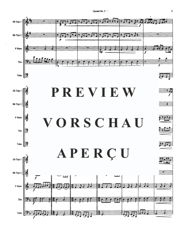 Produktgalerie: Seite 5 von 11 Quintet No. 2, , BlechblÀserquintett