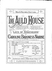 cover: The Auld House, Caroline Baroness Nairne, Gesang, Klavier