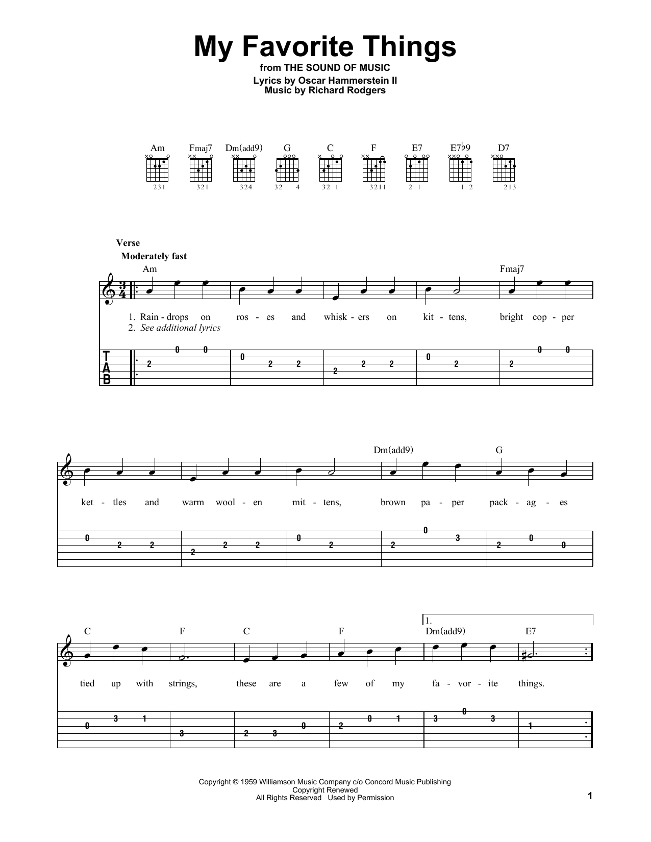 Produktbild zu: My Favorite Things (from The Sound Of Music)