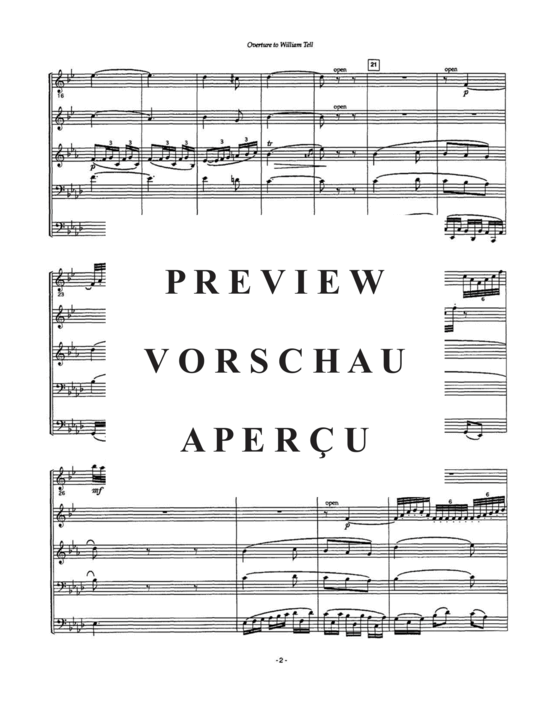 Produktgalerie: Seite 4 von 21 William Tell , , (Blechbläserquintett - Tuba Solo)