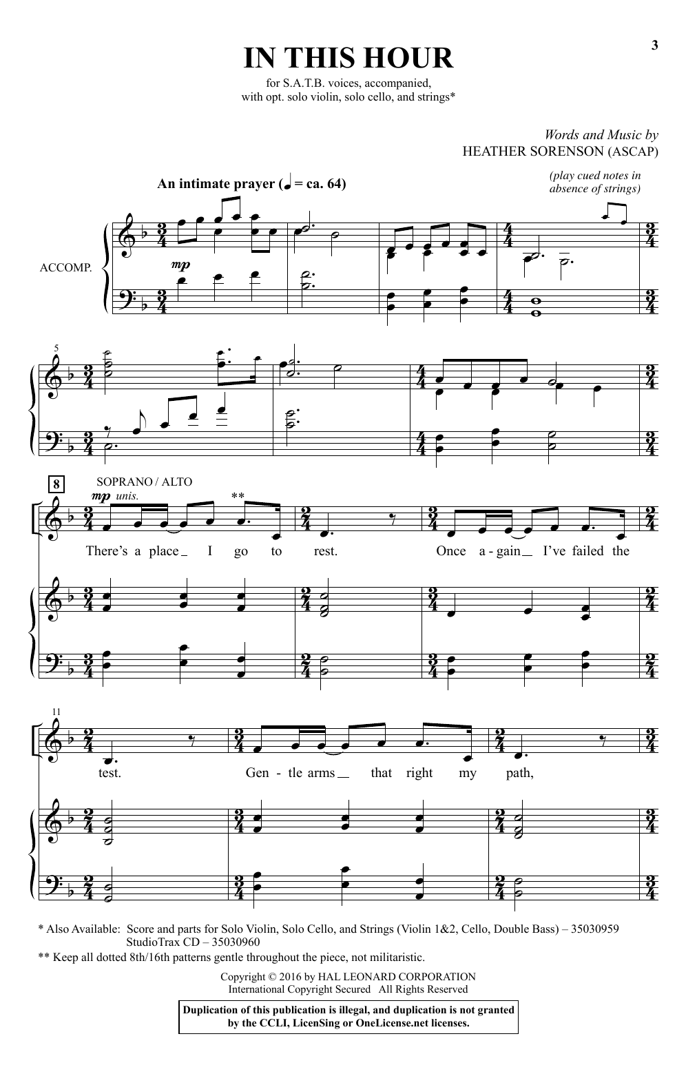 Produktbild zu: In This Hour