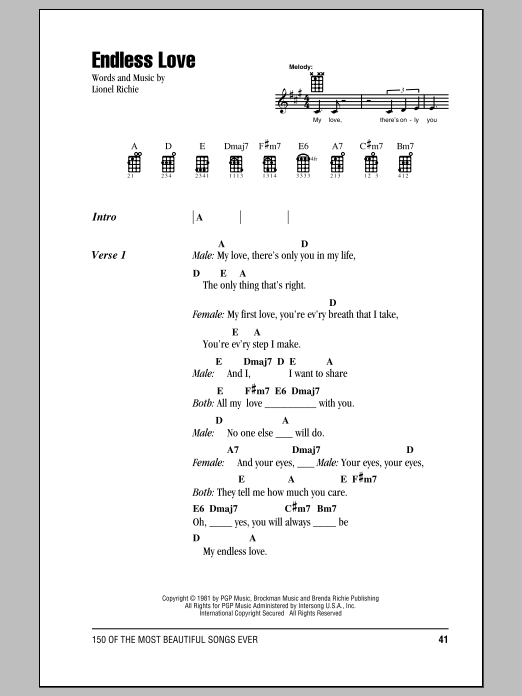 Product gallery: Page 1 of 1 Endless Love, Lionel Richie