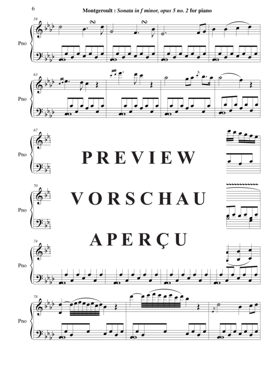 Product gallery: Page 7 of 21 Sonata in f minor, Opus 5 no. 2 , Horvath, Nicolas, Piano Solo