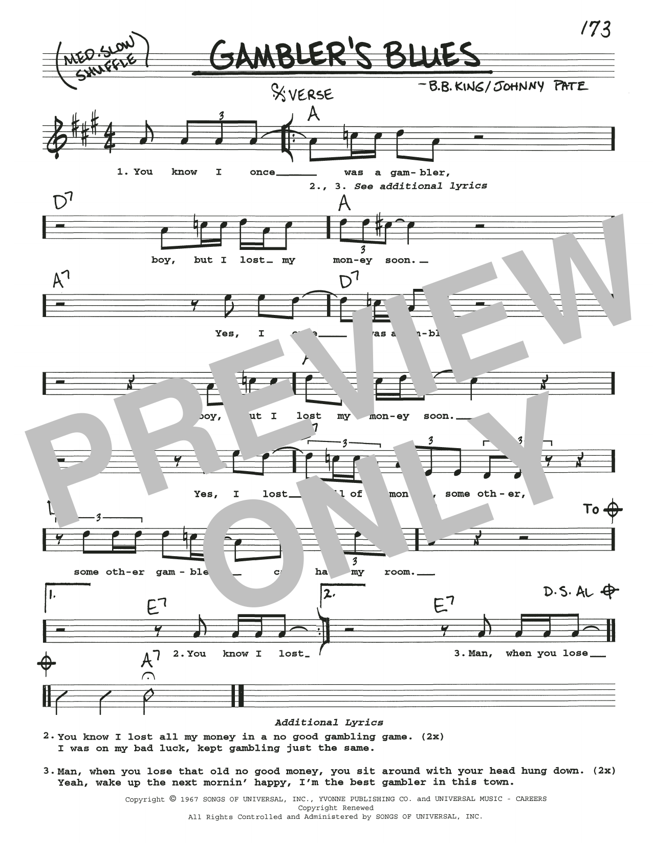 Produktbild zu: Gambler's Blues