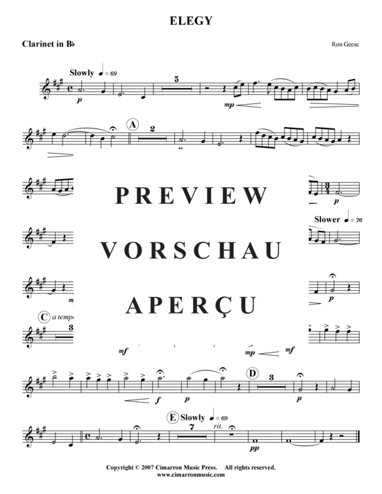 Produktgalerie: Seite 6 von 6 Elegy , , (Holzbläser-Quintett)