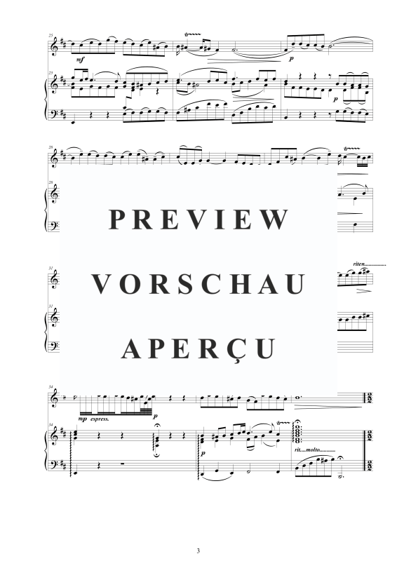 Produktgalerie: Seite 4 von 11 Flöten Sonate Nr. 1 H-Moll BWV 1014, , Flöte und Cembalo/Klavier