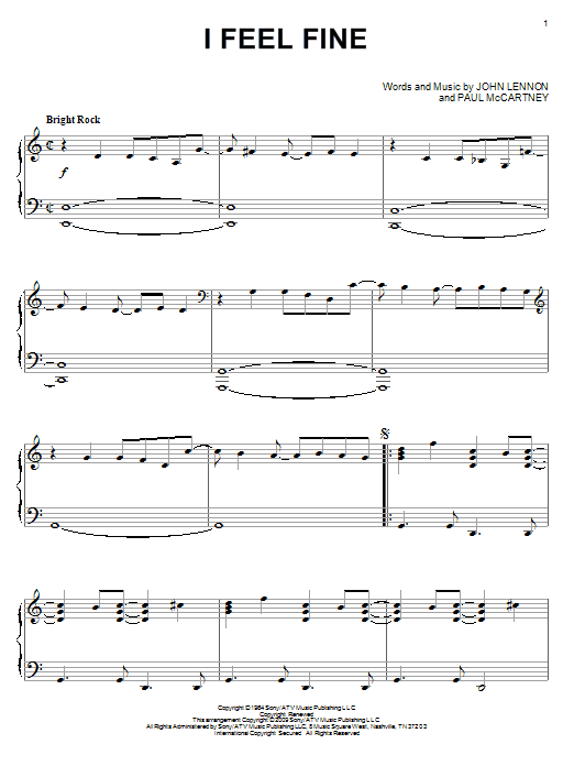 Product gallery: Page 1 of 1 I Feel Fine, The Beatles