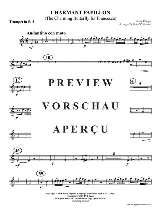 gallery: Charmant papillon (2xTromp in B, Horn in F (Pos) , , , Pos)