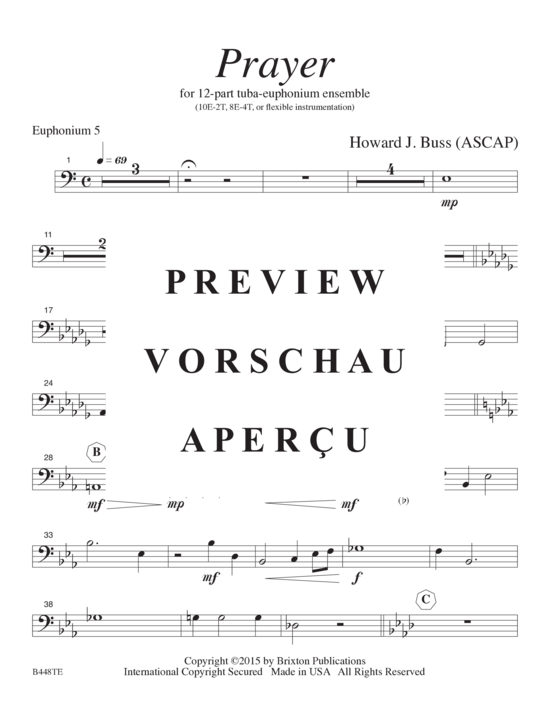 Product gallery: Page 18 of 21 Prayer , , (12-part tuba-euphonium choir)