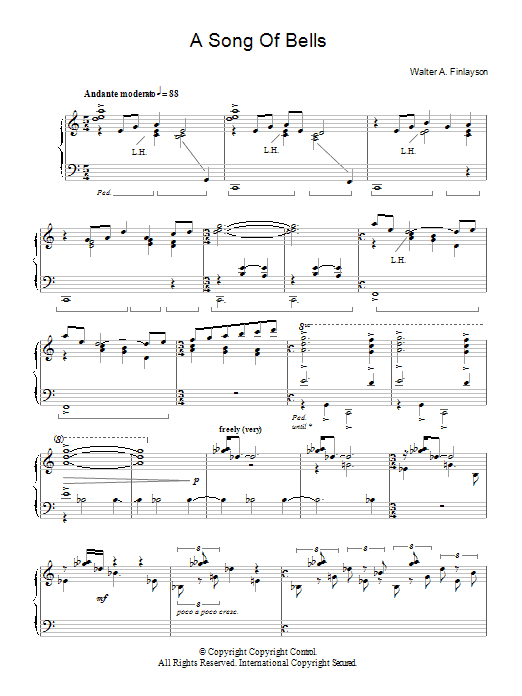 Product gallery: Page 1 of 1 A Song Of Bells, Walter Finlayson