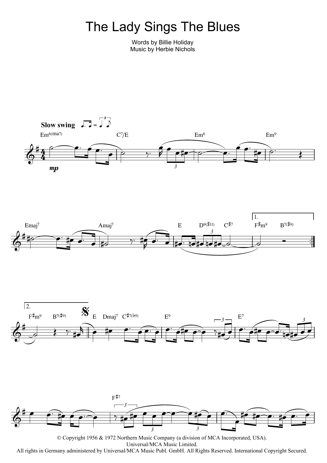 Product gallery: Page 1 of 1 The Lady Sings The Blues, Billie Holiday