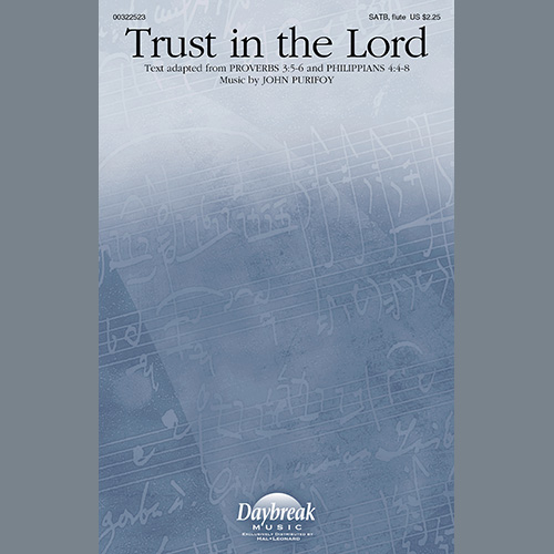 cover: Trust In The Lord, John Purifoy