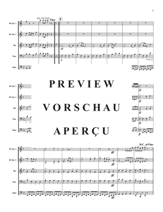 Produktgalerie: Seite 4 von 14 Military March , , (Blechbläserquintett)