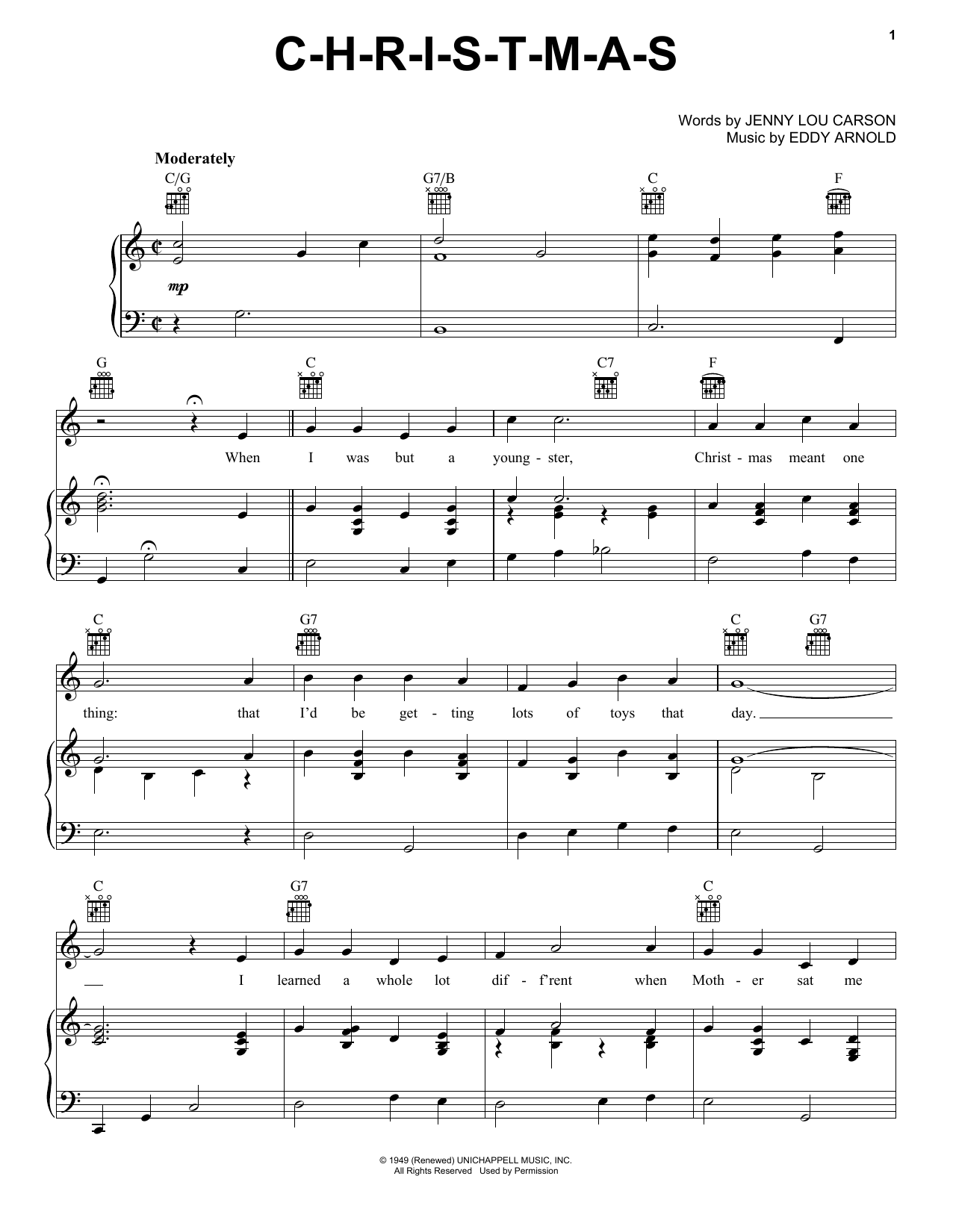 Product gallery: Page 1 of 1 C-H-R-I-S-T-M-A-S, Eddy Arnold