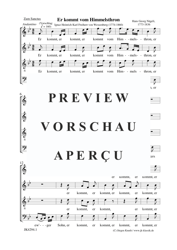 Produktgalerie: Seite 2 von 7 Er kommt vom Himmelsthron, , Gemischter Chor
