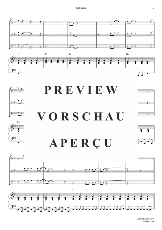 Produktgalerie: Seite 4 von 11 San Francisco, McKenzie, Scott, (Posaunen Trio + Klavier)