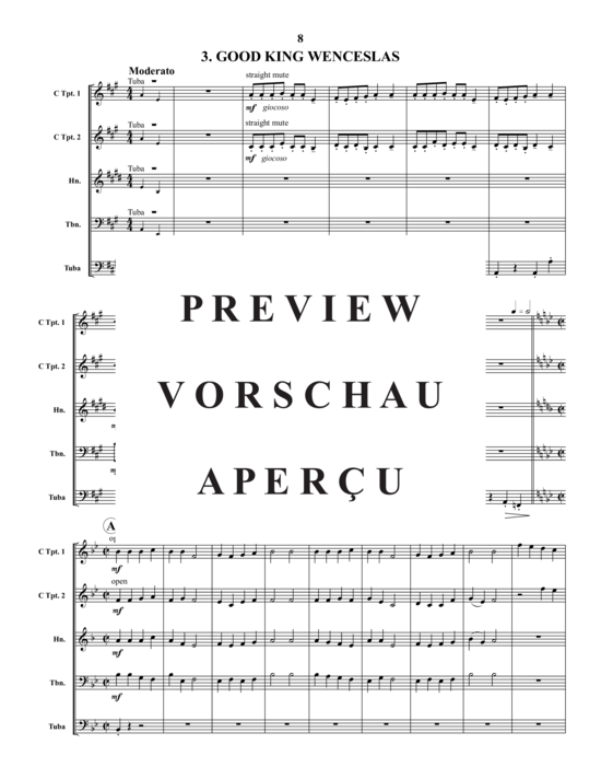 Produktgalerie: Seite 10 von 21 Carols for Brass, Set. 3 , , (Blechbläserquintett)