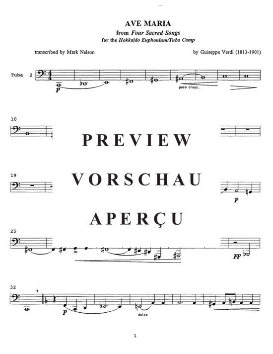 Product gallery: Page 13 of 14 Ave Maria , , (Tuba Quartett EETT)