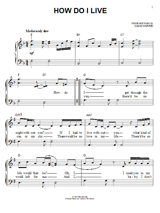 Product picture to:  How Do I Live - LeAnn Rimes