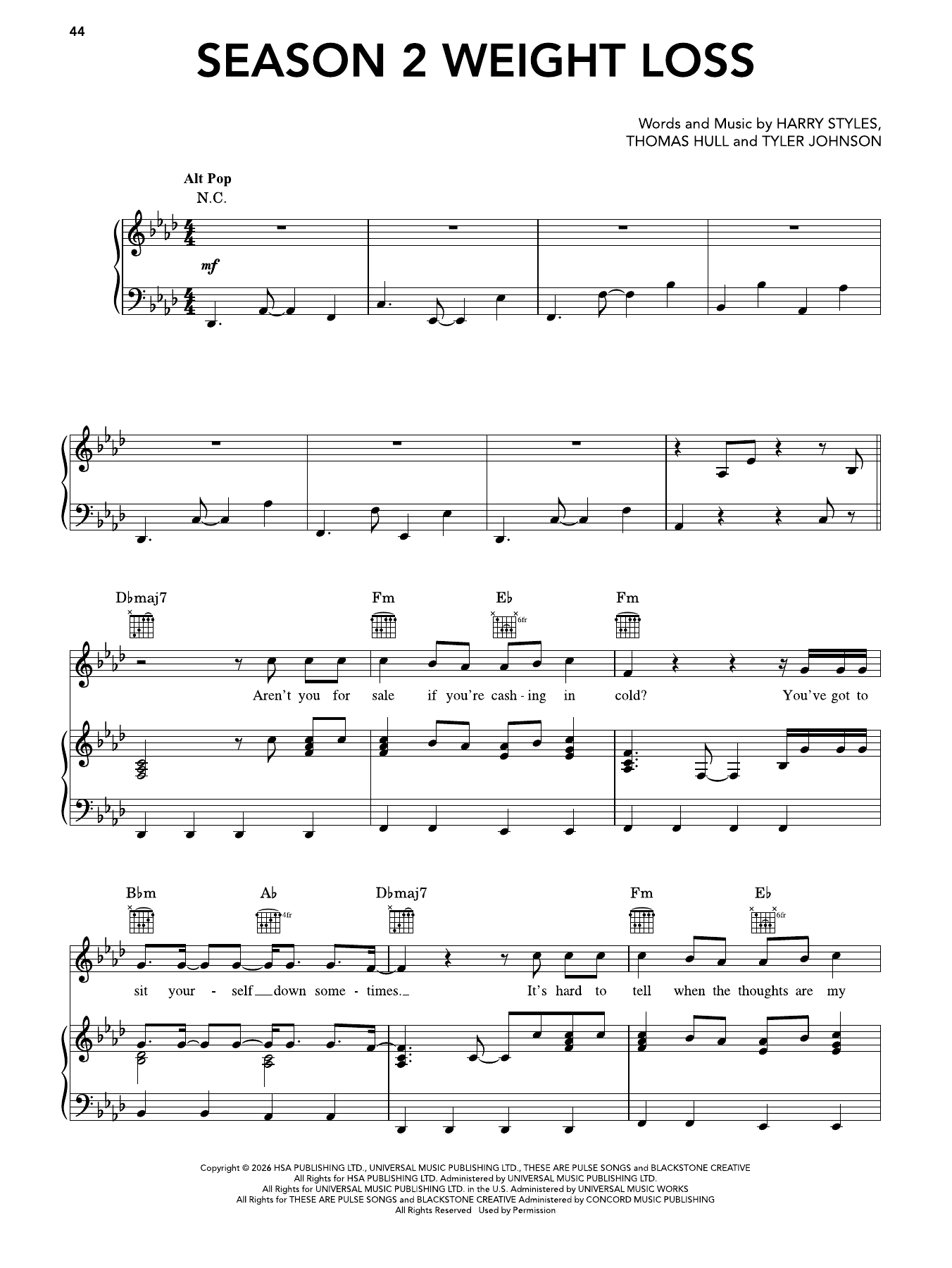 Produktgalerie: Seite 1 von 1 Season 2 Weight Loss, Harry Styles, Gesang, Gitarre, Klavier