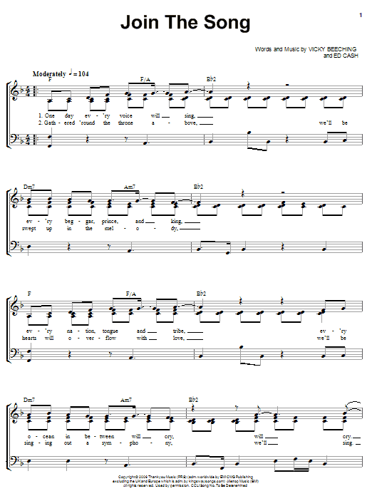 Produktbild zu: Join The Song