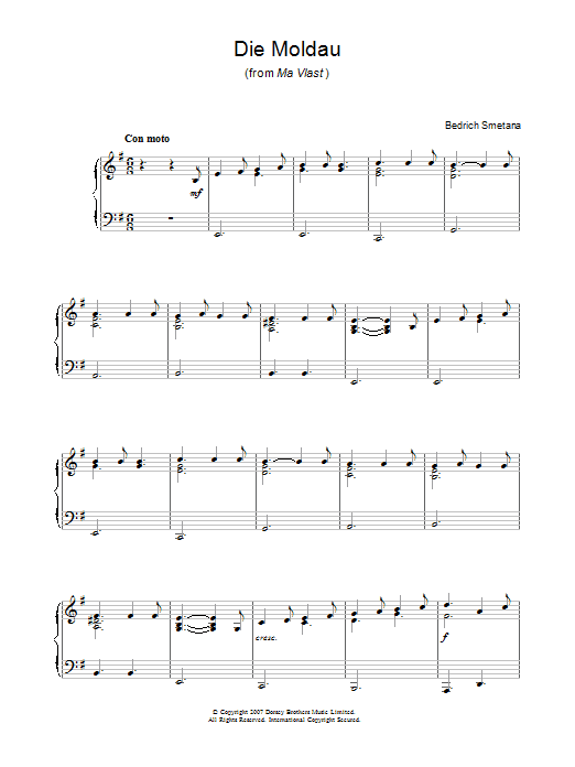 Product gallery: Page 1 of 1 Die Moldau (from Ma Vlast), Bedrich Smetana