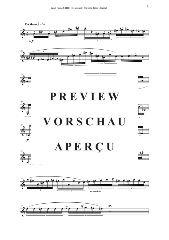 Product gallery: Page 4 of 6 Commiato , , (bass clarinet)