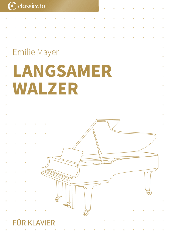 Produktbild zu: Langsamer Walzer - Nr. 3 aus den Neun Tänzen für KlavierEmilie Mayer