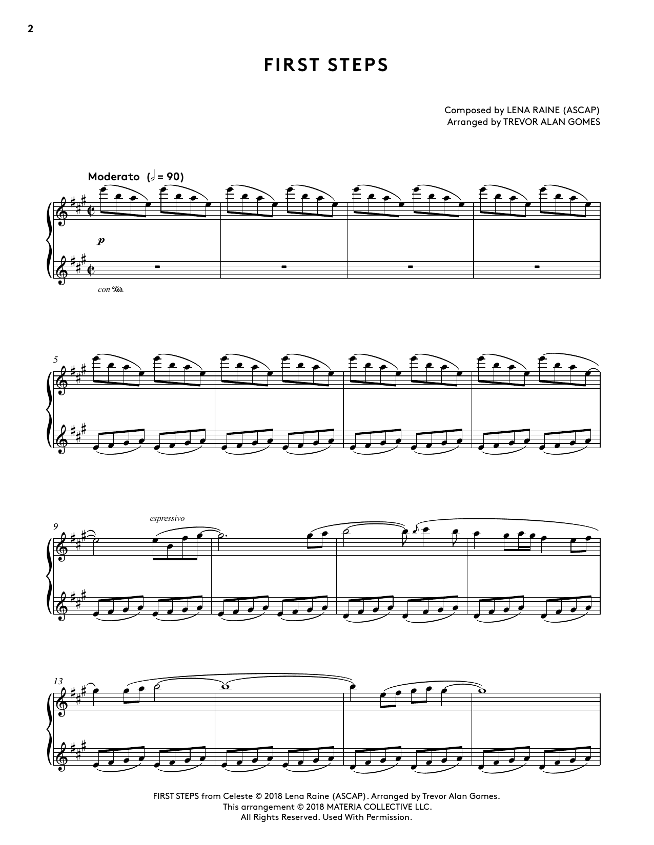 Product gallery: Page 1 of 1 First Steps (from Celeste Piano Collections) (arr. Trevor Alan Gomes), 