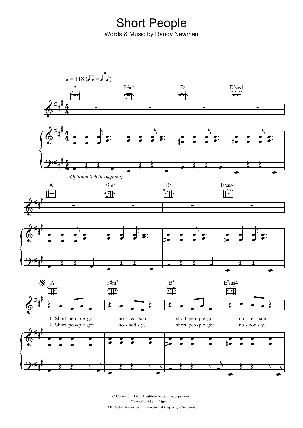 Produktgalerie: Seite 1 von 1 Short People, Randy Newman, Gesang, Gitarre, Klavier