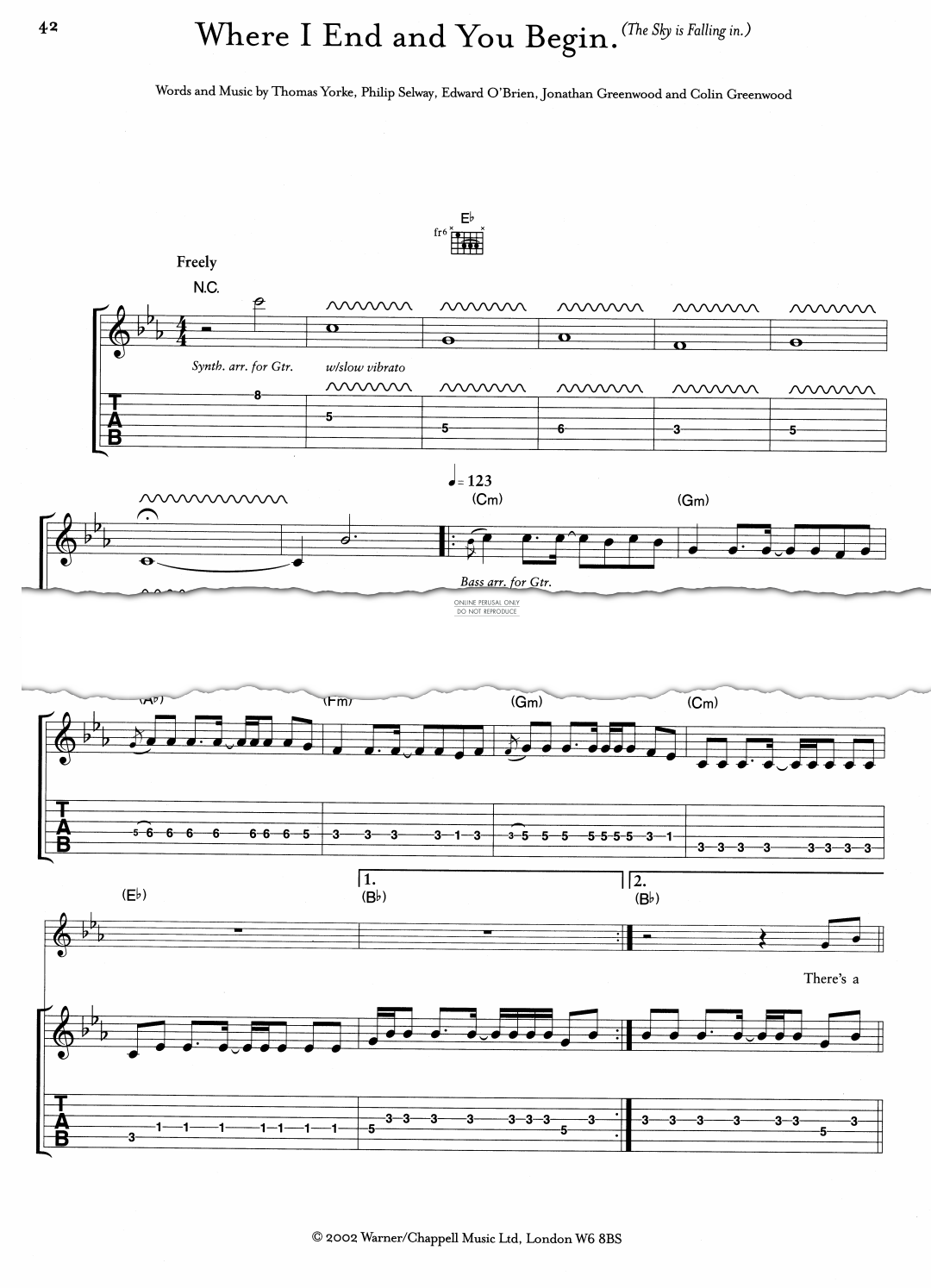 Product gallery: Page 1 of 1 Where I End And You Begin, Radiohead