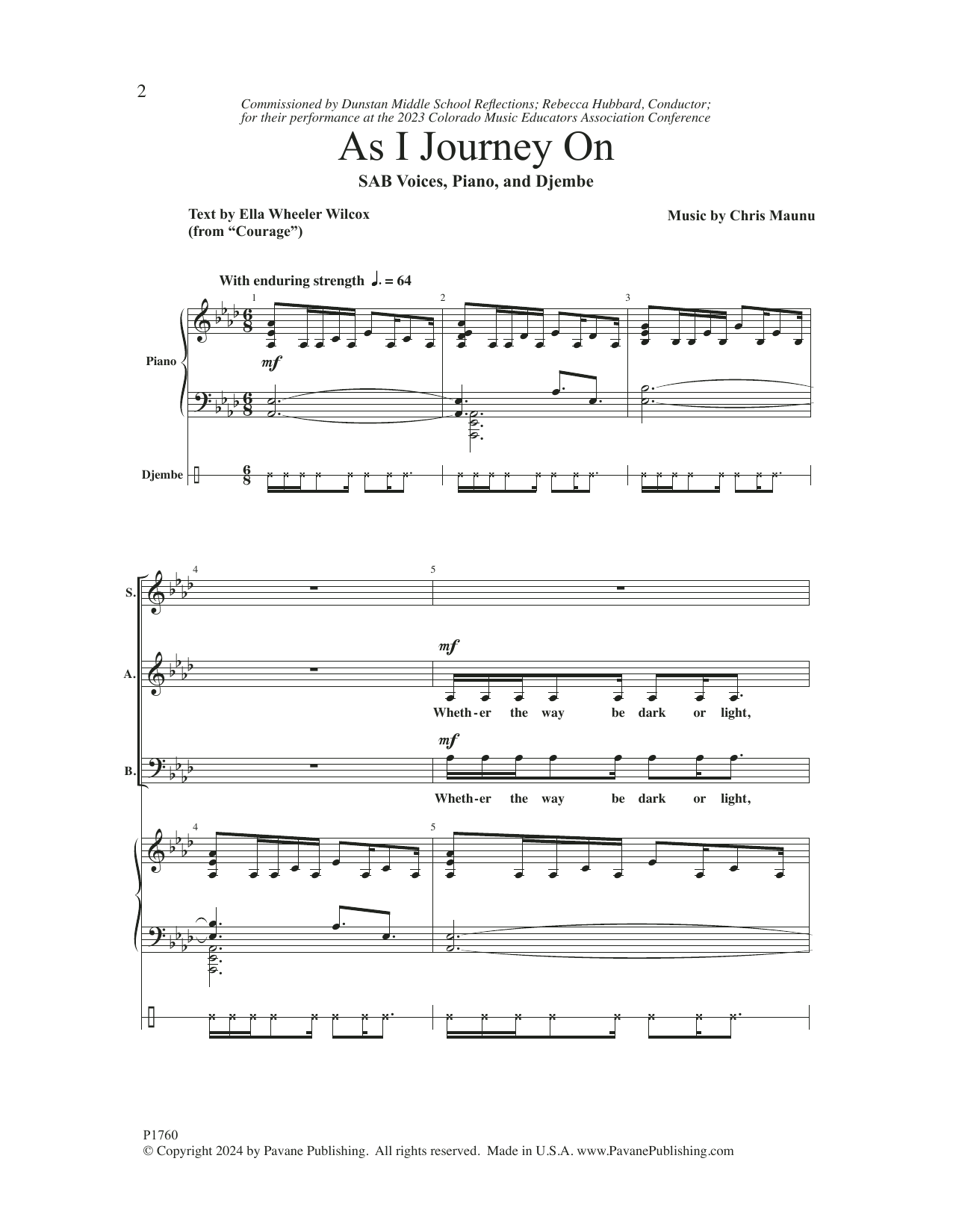 Produktgalerie: Seite 1 von 1 As I Journey On, Chris Maunu, Chor