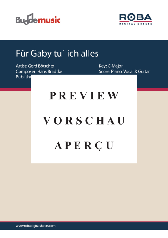 gallery: Für Gaby tu ich alles , Böttcher, Gerd, (Gesang + Akkorde)