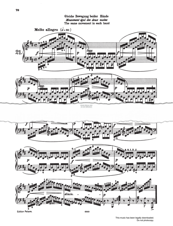 Product picture to: Molto Allegro Study (Op. 740, No.21)