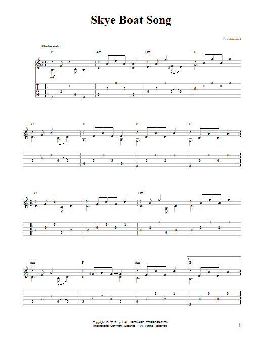 Product picture to: The Skye Boat Song (arr. Mark Phillips)