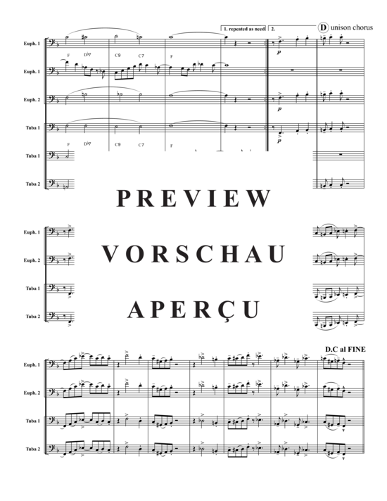 Product gallery: Page 12 of 21 Mardi Gras Collection zur Faschingszeit , , (Tuba Quartet: 2x Baritone, 2xTuba)