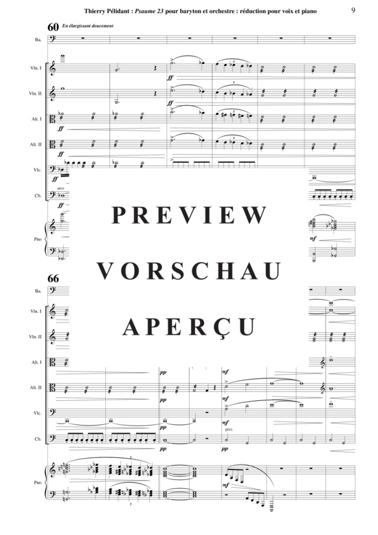 Product gallery: Page 10 of 21 Psaume 23 , , (Bass/Bariton + Orchester, Piano)