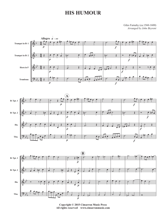 Produktbild zu: His Humour Giles Farnaby
