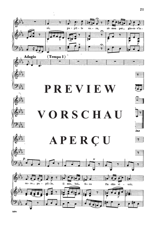 Product gallery: Page 5 of 6 Ch'io mai vi possa, , Low Voice and Piano