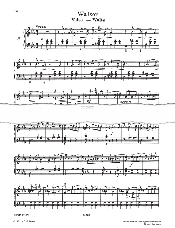 gallery: Walzer, Pyotr Ilyich Tchaikovsky, Klavier