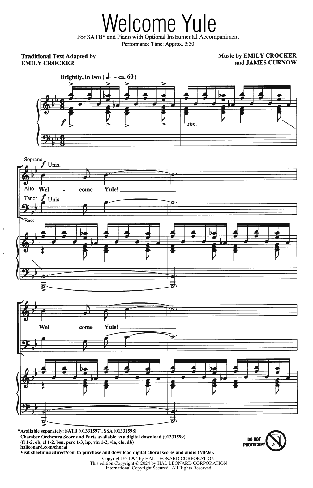 Produktbild zu:  Welcome Yule - Emily Crocker and James Curnow