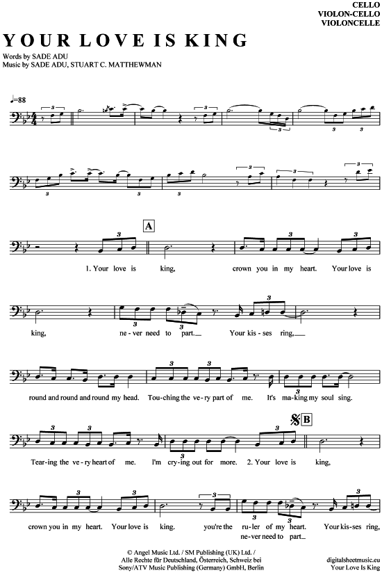 Produktbild zu: Your love is king Sade