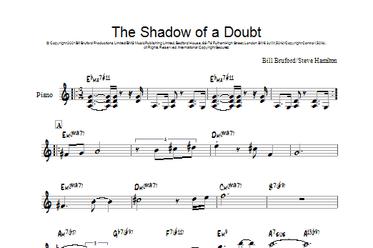 Product gallery: Page 1 of 1 The Shadow Of A Doubt, Bill Bruford