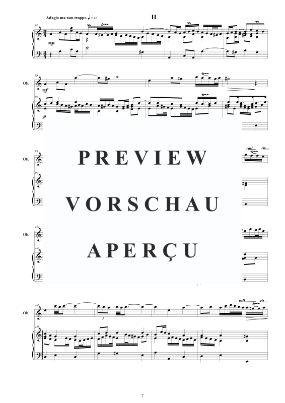 Produktgalerie: Seite 8 von 11 Oboe Concerto No.5 in C-Dur Op.9, , Oboe und Cembalo/Klavier