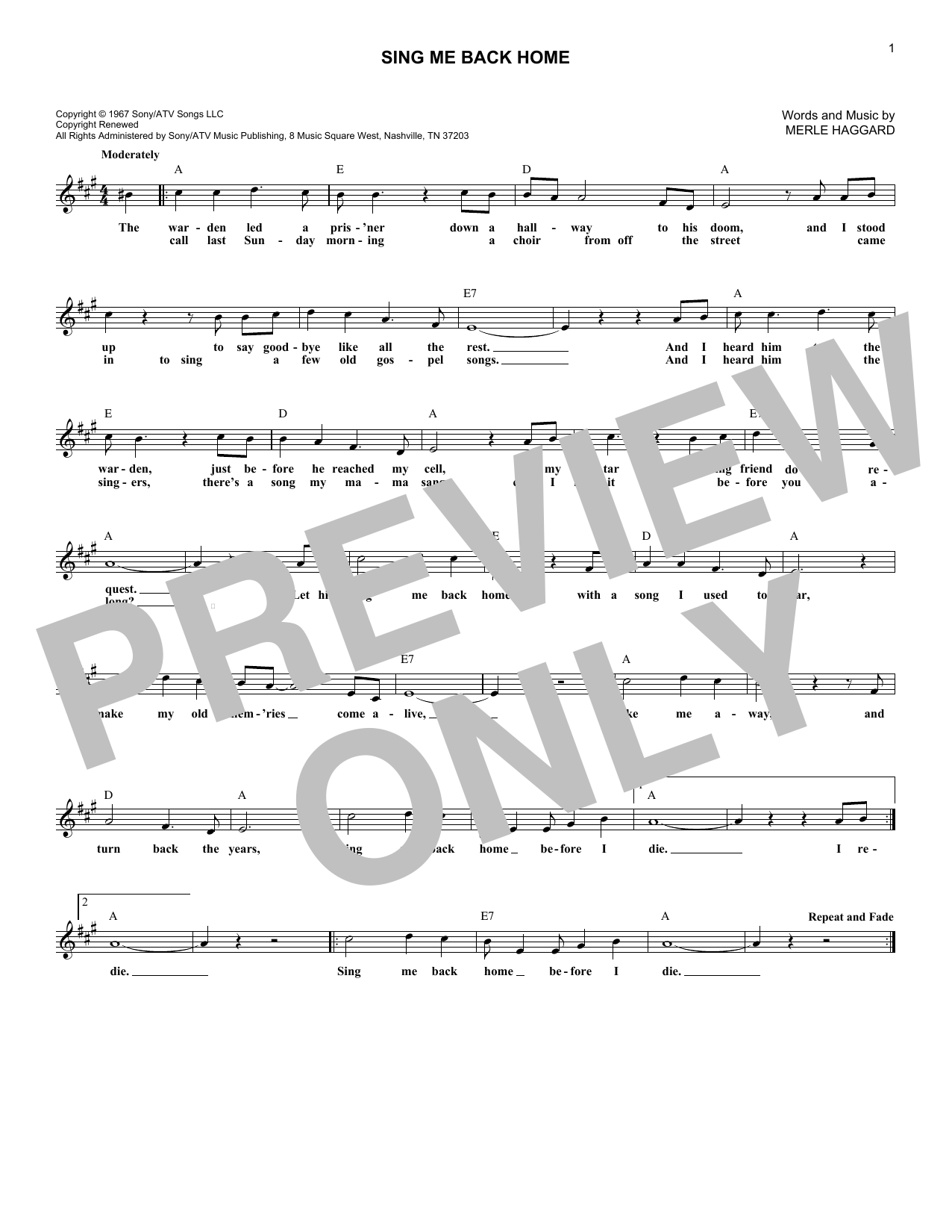 Product picture to: Sing Me Back Home