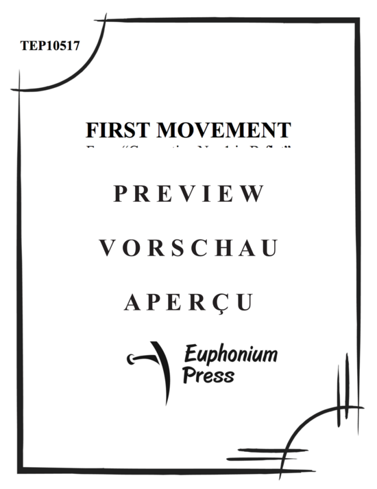 Product gallery: Page 2 of 18 Concertino No. 1 in Bb Major First Movement , , (euphonium + piano)