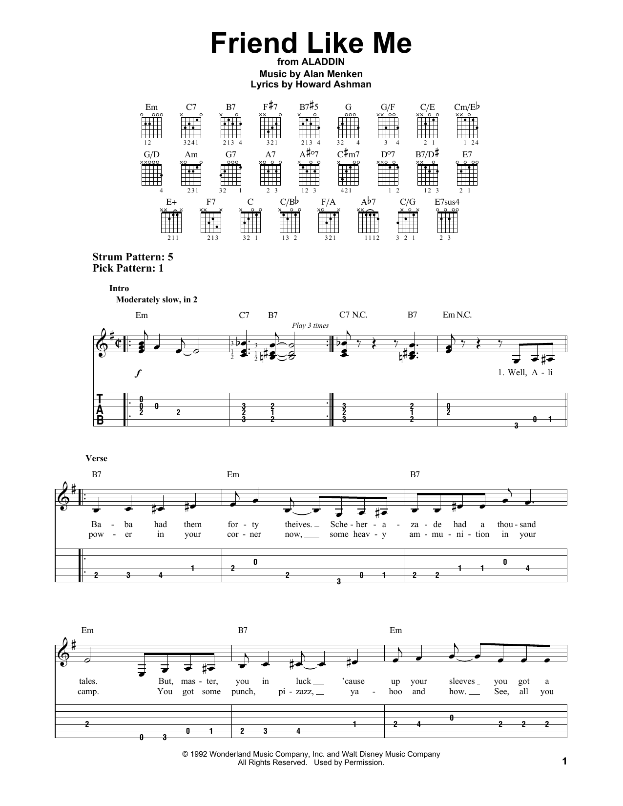 Produktbild zu: Friend Like Me (from Aladdin)
